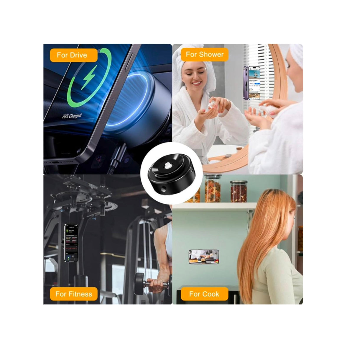 360 Suction Phone Holder and Power Bank TECHNOLOGIA