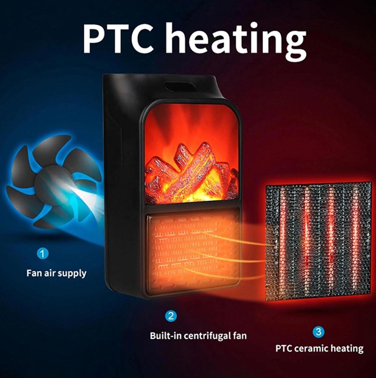 Portable Flame Electric Heater